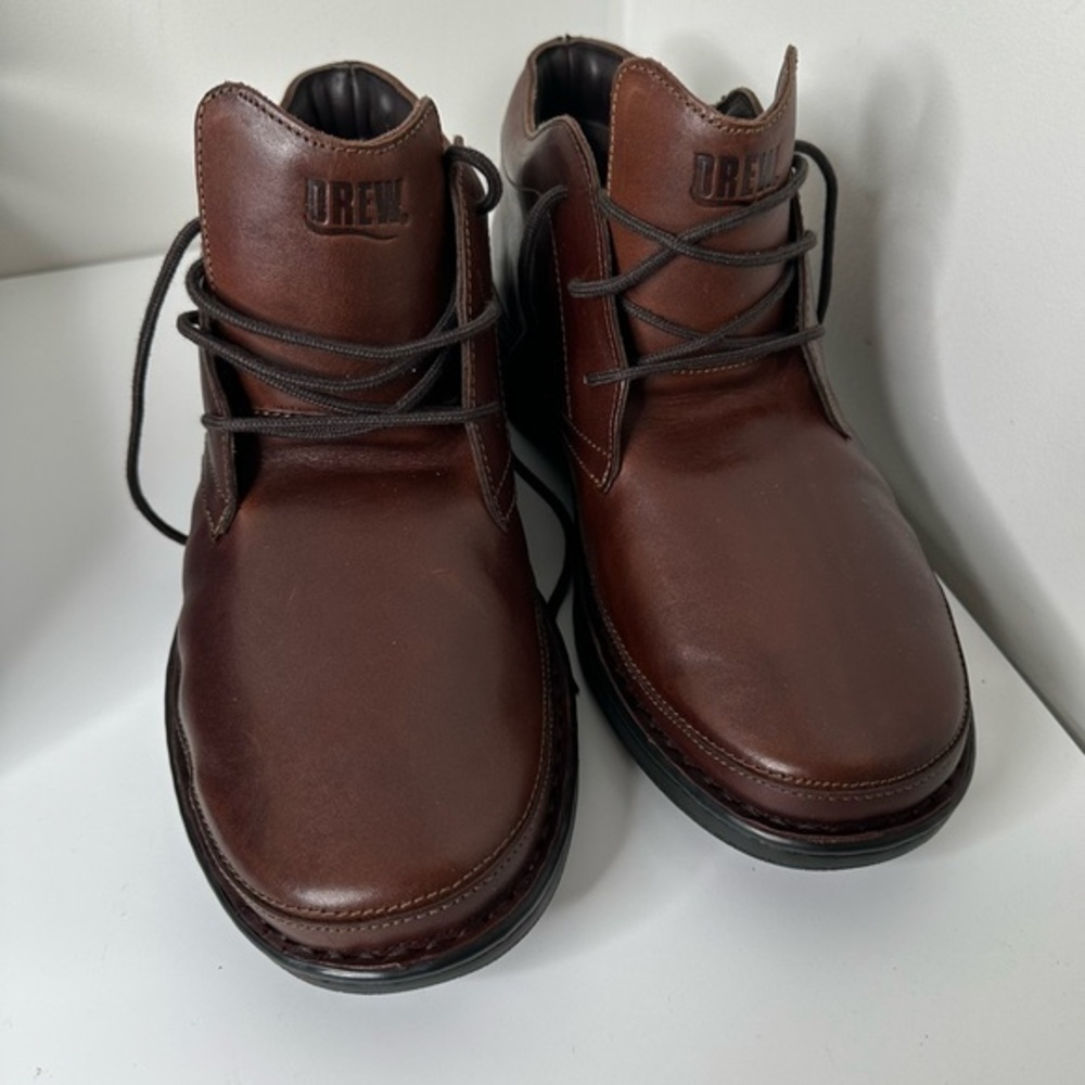 New Drew Comfort Boots men’s  Size 14 Wide Orthopedic Leather Supportive Rare